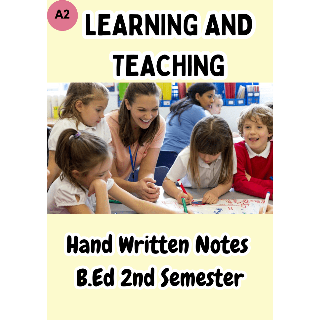 Learning and Teaching